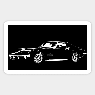 1971 Corvette white Sticker